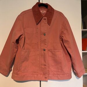 Next Pink Denim Chore Coat